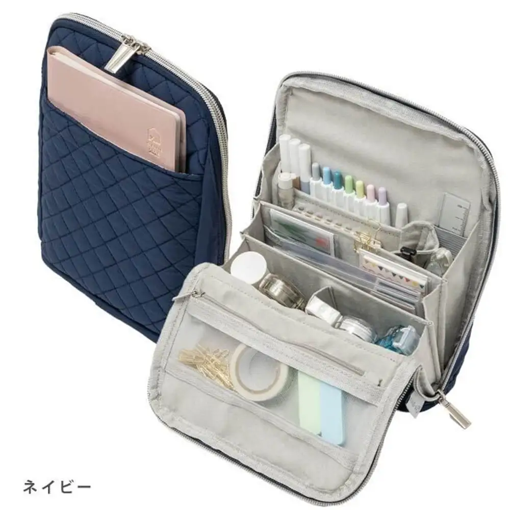 Y-Style 手帳が入るペンケース Mサイズ【ネイビー】