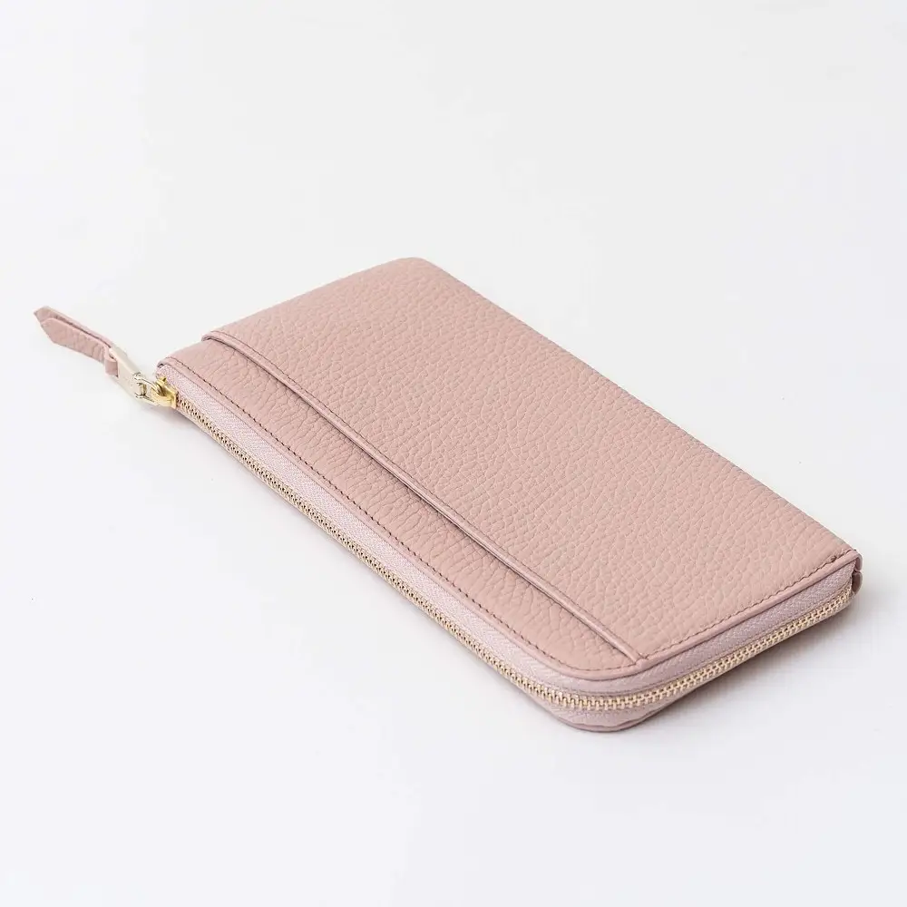 Y-STYLE 魔法の収納 薄型ロングウォレット【グレイッシュピンク】