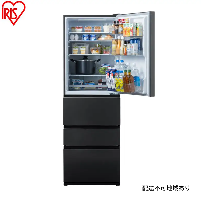 冷凍冷蔵庫 371L IRSN-37A-B 冷蔵庫