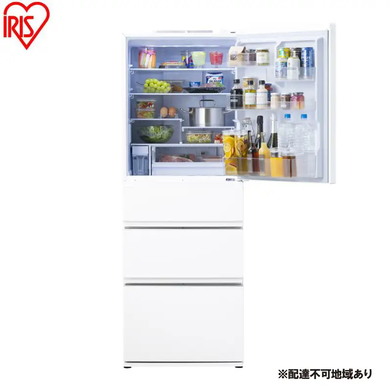 冷凍冷蔵庫 428L IRSN-SX43A-W 冷蔵庫