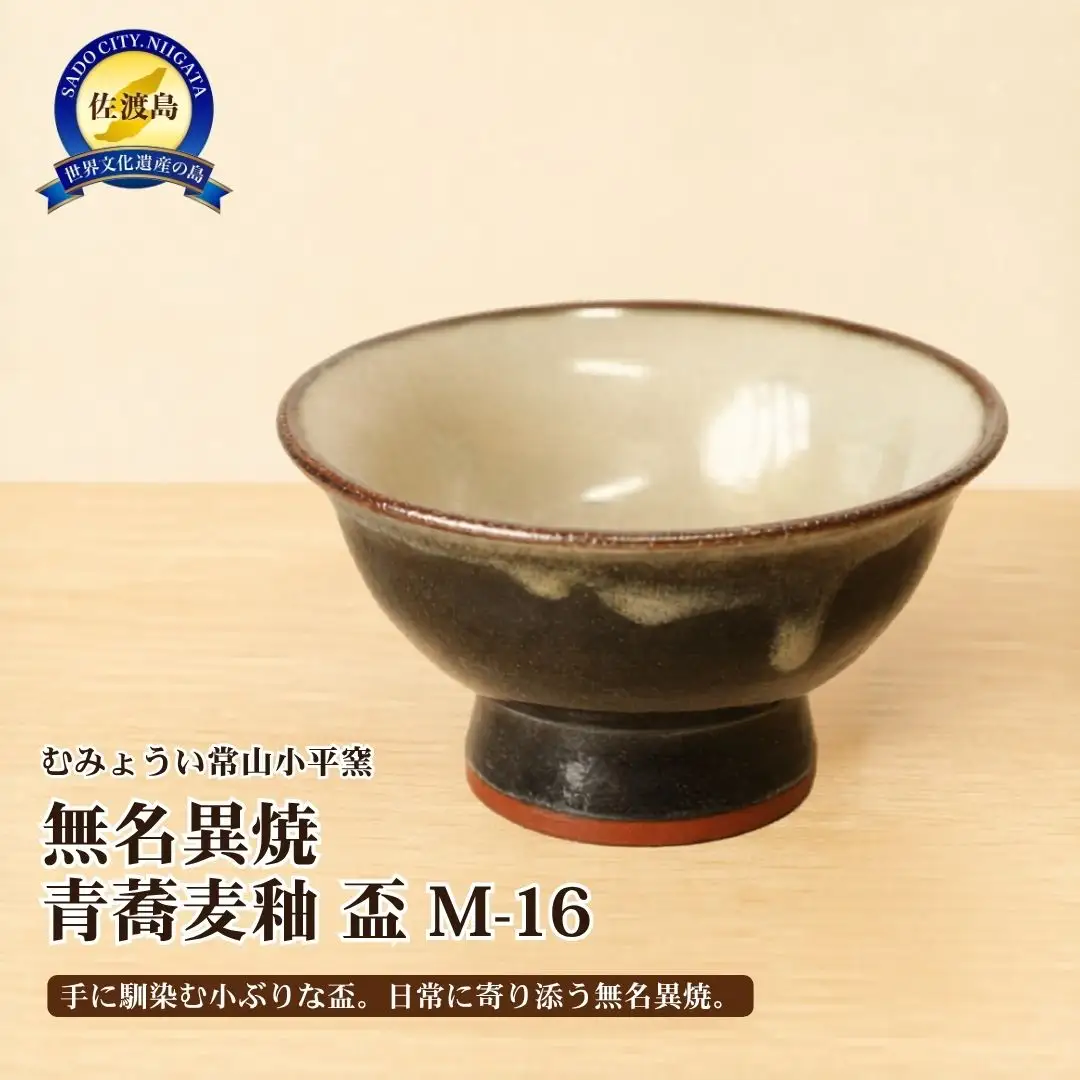 むみょうい常山小平窯 無名異焼 青蕎麦釉 盃 M-16