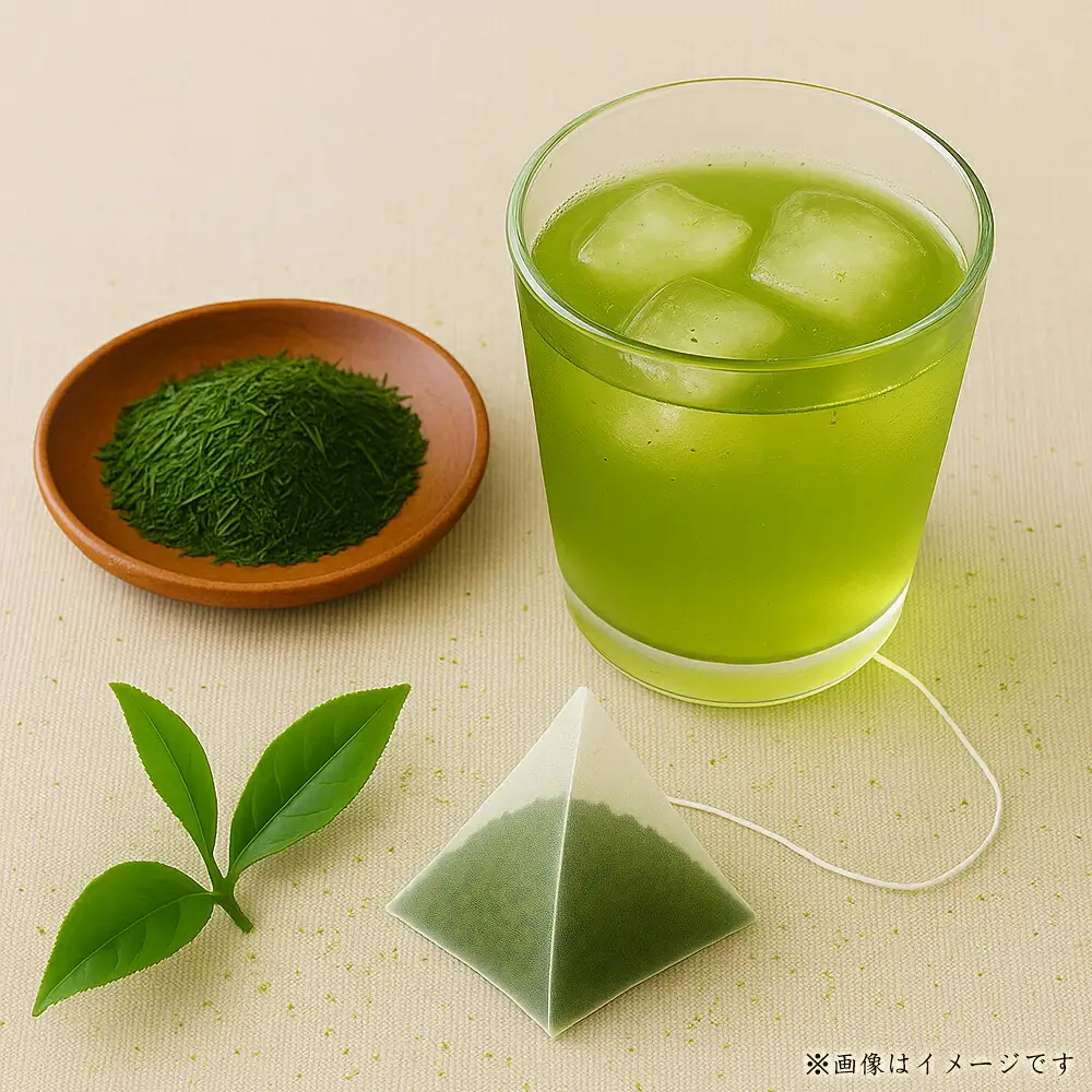 【お手軽！簡単】粉末緑茶入り煎茶ティーバッグ　60g(3g×20袋) （三-71）