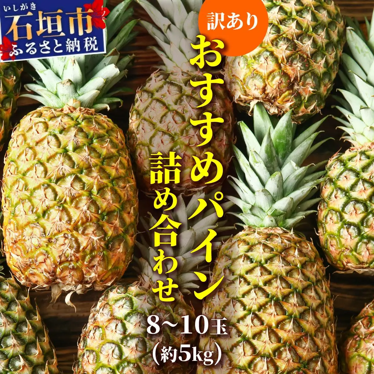 【先行予約】【訳あり】 石垣さんちのおすすめパイン詰め合わせ 8～10玉  (約5kg)《2027年5月上旬頃から順次発送》 TP-21