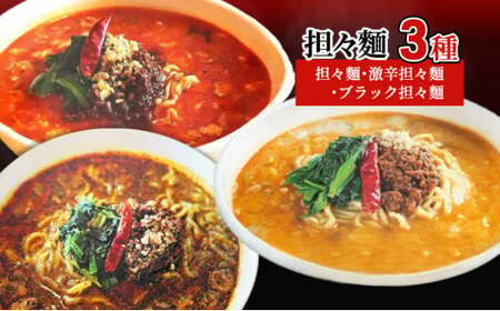 担々麺3種（担々麺・激辛担々麺・ブラック担々麺） ラーメン 麺類 食べ比べ セット  FAD-1347