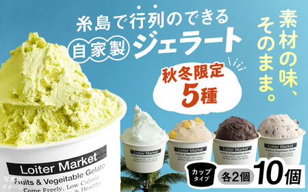 【秋冬限定】 ジェラート 5種 10個 アイス ジェラートセット [AGD014]