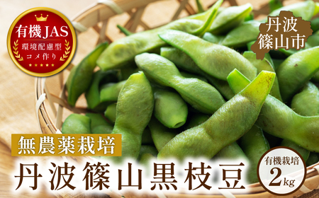 有機枝豆 〈丹波篠山黒枝豆 手選別〉 2kg 枝豆 [DDN12]