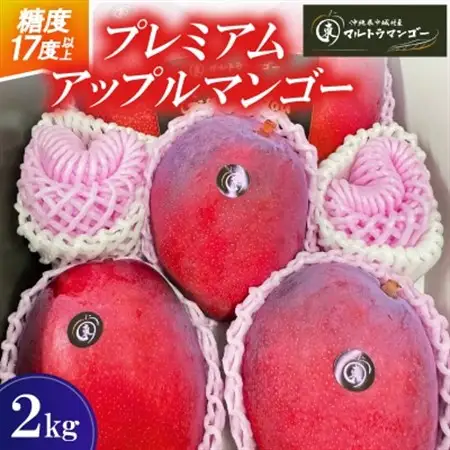 【2027年6月下旬から順次発送】マルトウマンゴーのプレミアム アップルマンゴー2kg【配送不可地域：離島】【1670285】