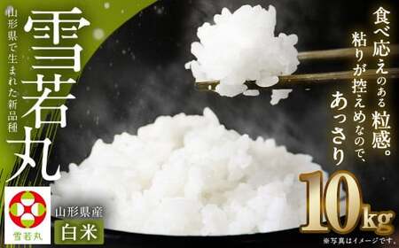 【令和7年産】〈白米〉 雪若丸 10kg ＜1回のお届け＞  山形県産 精米 【2025年11月上旬発送開始予定】