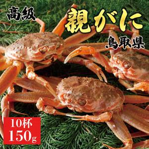 【2025年12月発送】鳥取県産 特撰 親がに 姿【セコガニ】（なま）【訳あり】150g 10杯