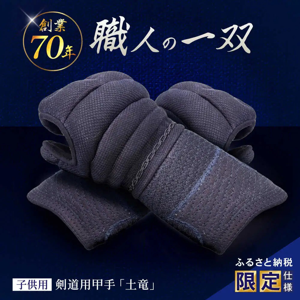 【ふるさと納税限定仕様】剣道用甲手「土竜」（子供用）/ 諫早市 / 株式会社　三恵[AHEV002]