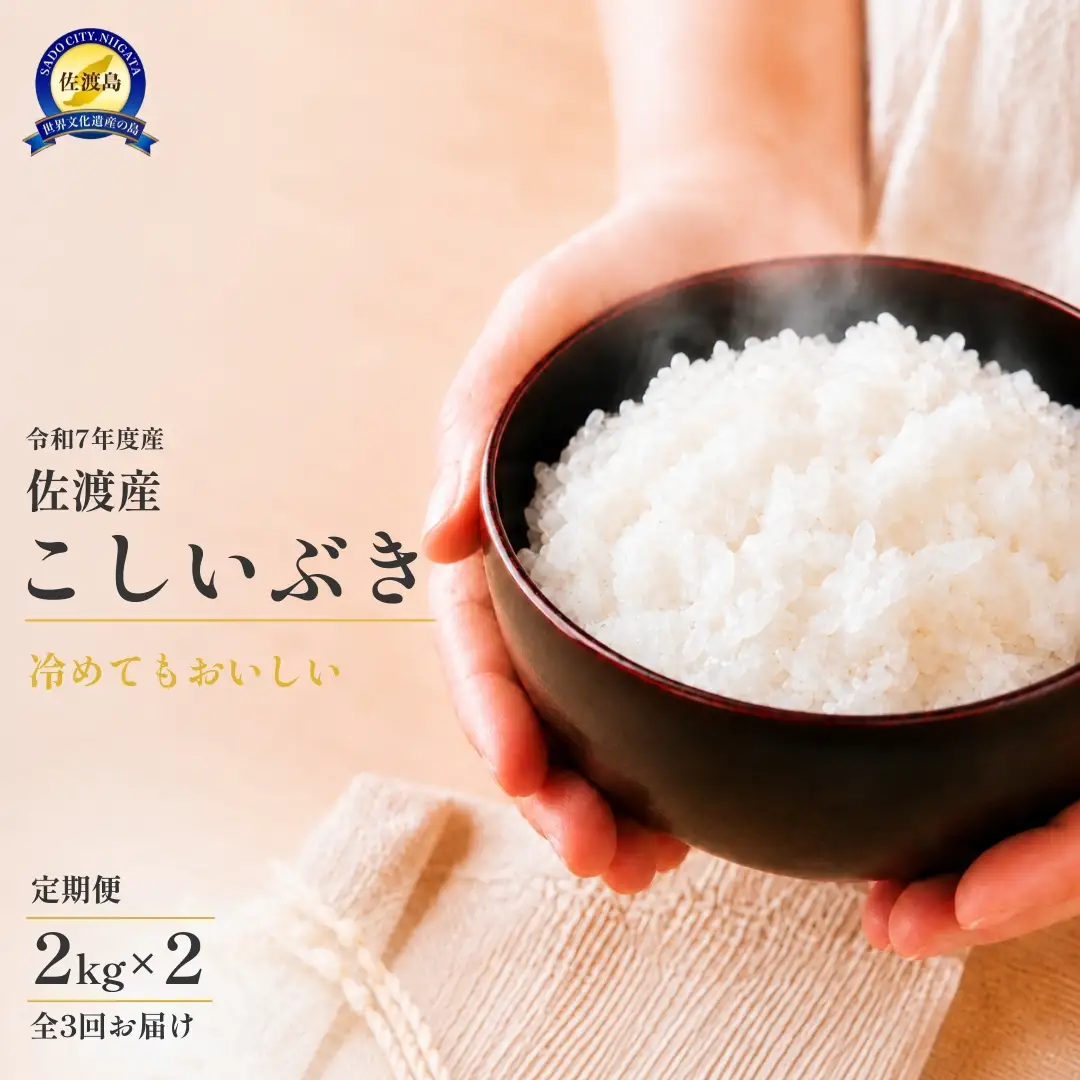 【定期便 3回】こしいぶき 精米 4kg | 新潟県 佐渡市こしいぶき