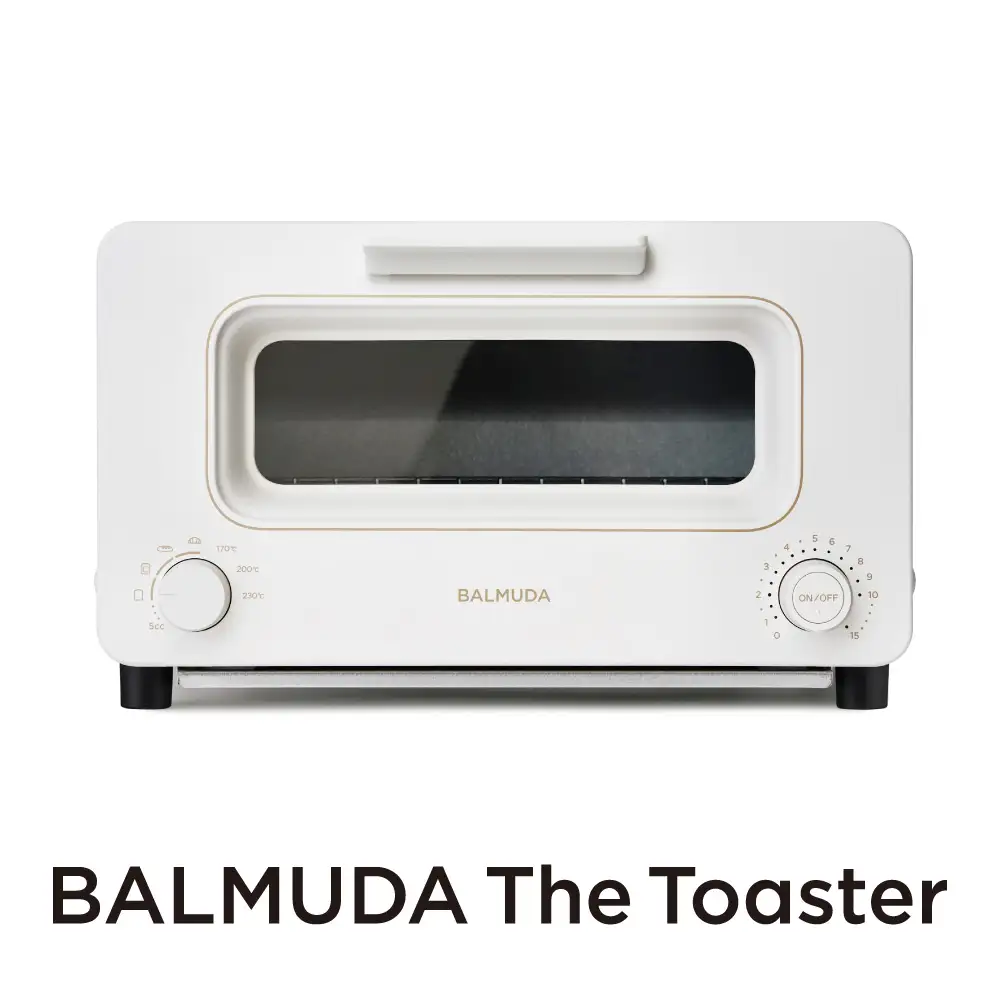 バルミューダ BALMUDA The Toaster ホワイトK11A-WH／JP ｜ BALMUDA バルミューダ ザ・トースター トースター スチームトースター オーブントースター 家電 温度制御 おしゃれ スチーム機能 リビング キッチン