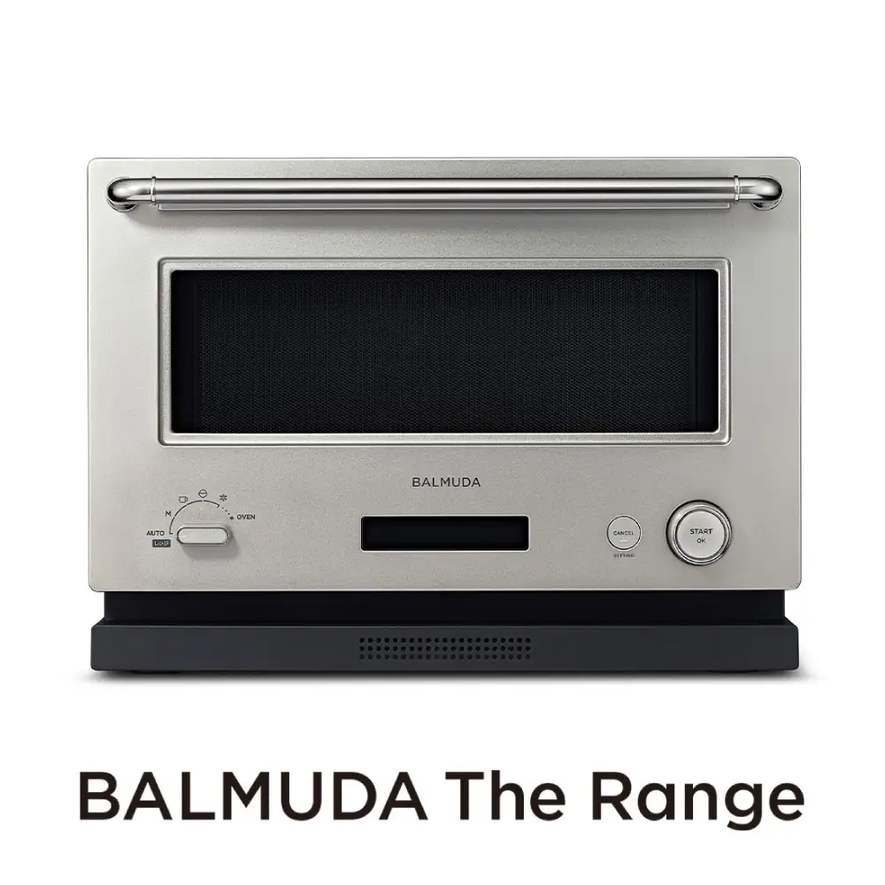 バルミューダ BALMUDA The Rangeステンレス K09A-SU／JP ｜ BALMUDA バルミューダ ザ・レンジ オーブンレンジ オーブン 家電 おしゃれ リビング キッチン モダンクラシック