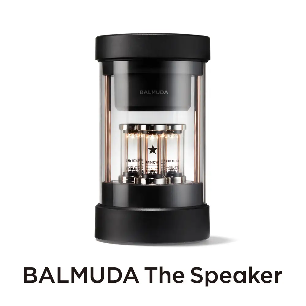 バルミューダ BALMUDA The Speakerブラック M01A-BK／JP｜ バルミューダ ザ・スピーカー BALMUDA 選べるカラー スピーカー ポータブル Bluetooth AUX入力対応 小型 おしゃれ 家電 リビング