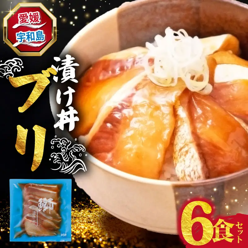 漬け丼 (鰤) 6食セット 南予ビージョイ 鰤 D010-150023