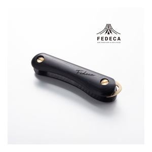 【FEDECA】キーオーガナイザー プレーンブラック 001186