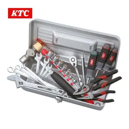 KTC 9.5sq.工具セット(片開きメタルケースタイプ)[25点][SK3242S]【1675496】
