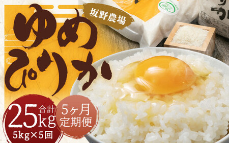 【5ヶ月定期便】らんこし米 ゆめぴりか 5kg【2024年9月下旬発送開始予定】