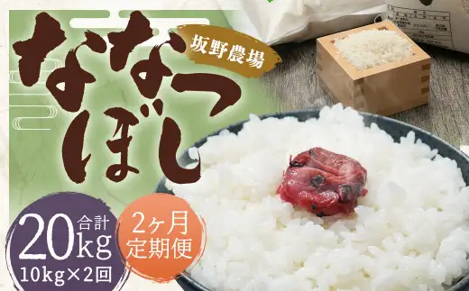 【2ヶ月定期便】らんこし米 ななつぼし 10kg(5kg×2袋)