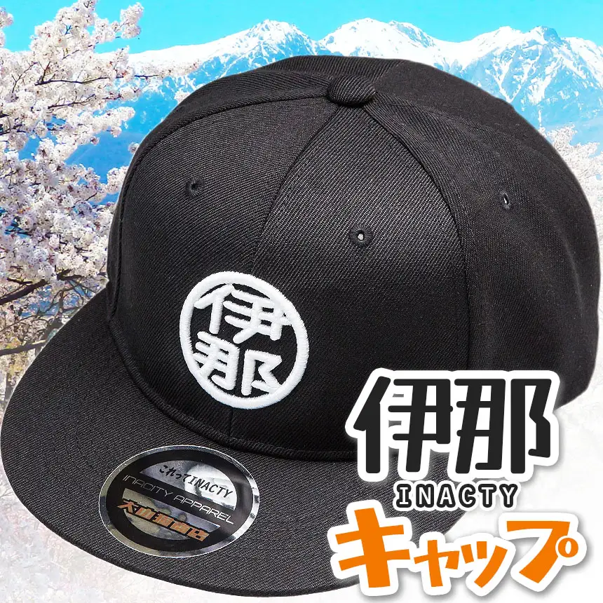 INA CITY キャップ　フリーサイズ 【015-41】 | アパレル キャップ 防止 ファッション 刺繍入り 伊那デザイン シンプルT ご当地 ローカルブランド カジュアル 伊那市 ふるさと納税