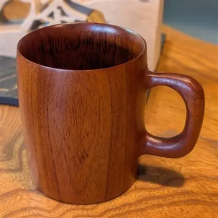 天然の欅(けやき)を削り出したマグカップ(大)　木の器たしろ工房【1675756】
