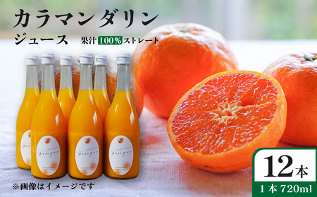 【2026年6月下旬頃から順次発送】カラマンダリン ジュース 果汁100％ 720ml×12本 | ストレート 無添加 みかん カラマンダリン 温州みかん キングマンダリン 果汁100 オーガニック 無添加 ストレートジュース 数量選択可 みかんジュース 果汁100% みかんジュース ジュース 柑橘 果汁飲料 みかんジュース NPO法人農音 愛媛県 松山市 中島【NO111】