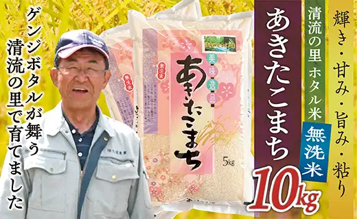 令和8年産 【無洗米】最上町産 ホタル米あきたこまち 10kg (5kg×2袋)