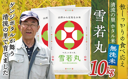 令和8年産【無洗米】最上町産 ホタル米雪若丸10kg(5㎏×2袋)