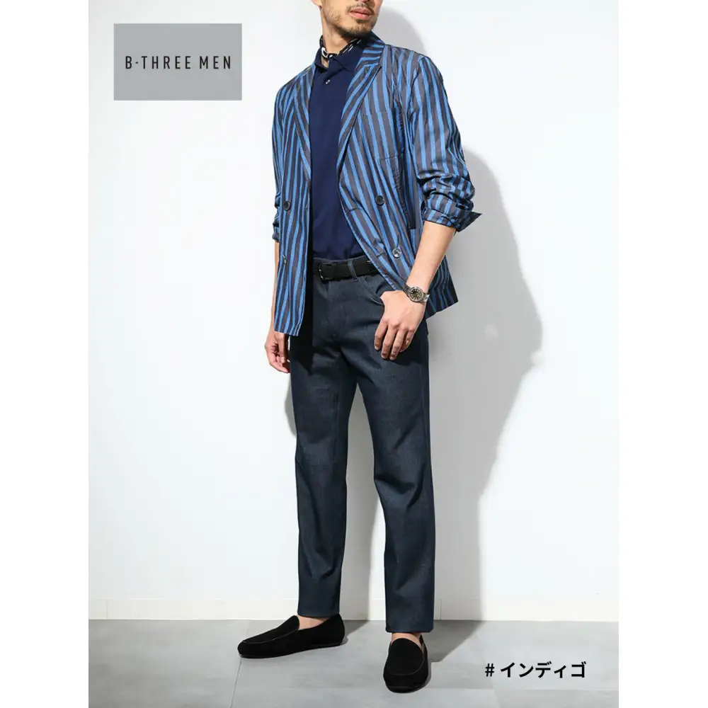 【B-THREE MEN/ビースリーメン】ストレッチ×ジーンズ 大人のメンズジーンズ(550083)