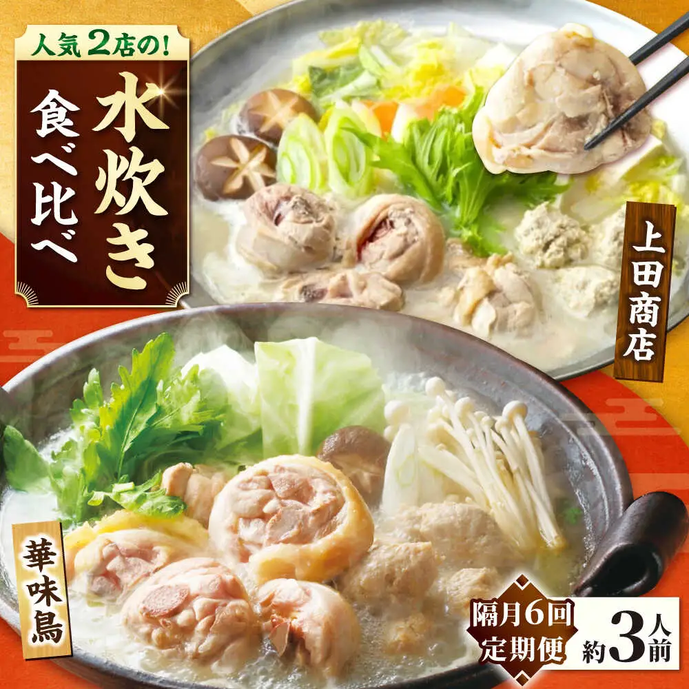 【隔月6回定期便】博多名物 水炊き定期便 [BGAD084]水炊き