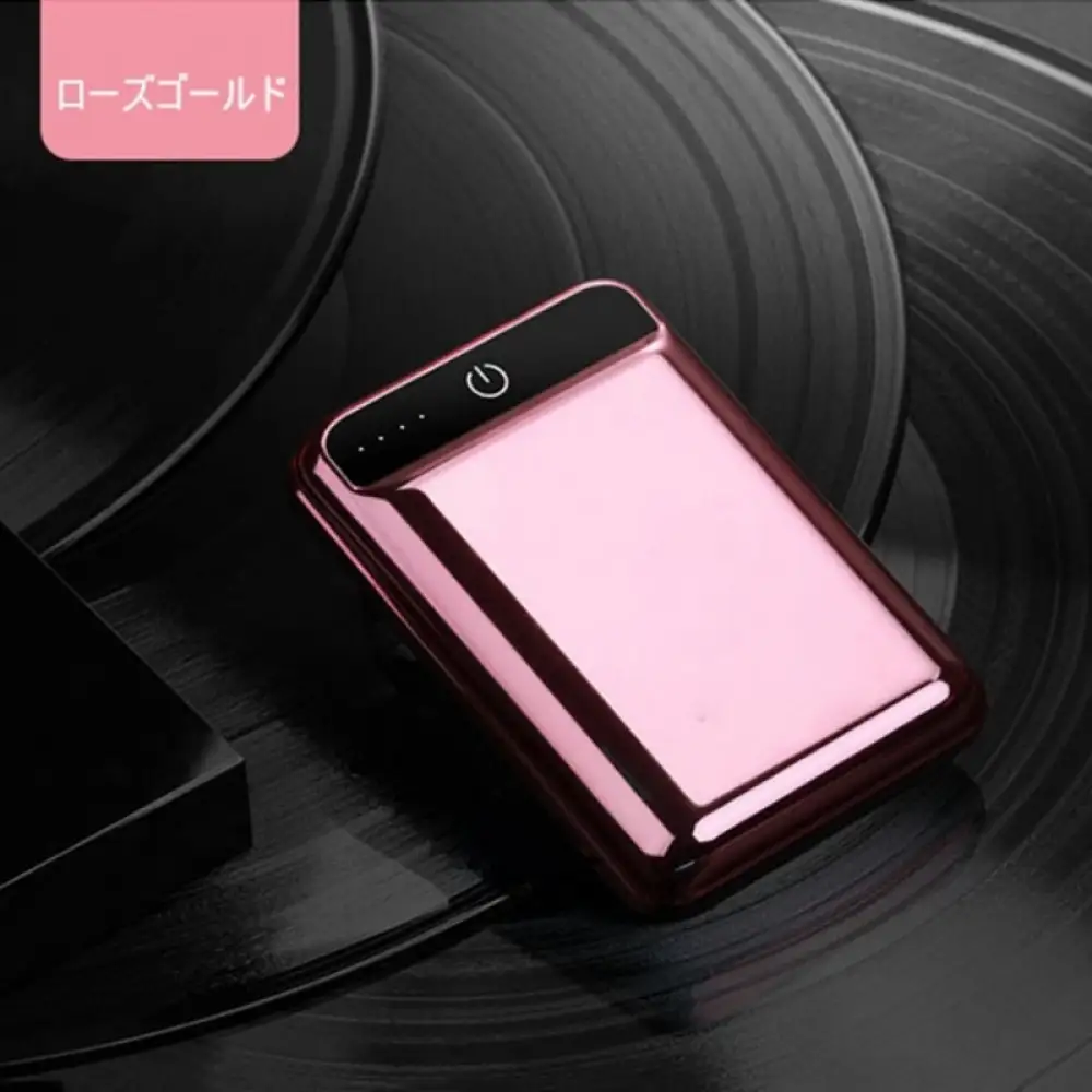 10000mAh 大容量 モバイルバッテリー ＜ローズゴールド＞急速充電 防災電源 2.1A スマホ充電器 小型 軽量 USB2ポート 2台同時充電可能 LED液晶画面 残量表示 携帯充電器 iphoneX 【PL保険加入済み製品・安心】
