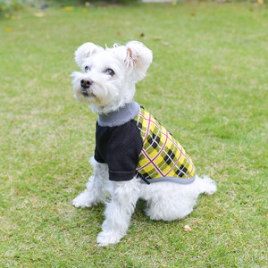 Wants ドッグウェア タータンチェック (イエロー・SSサイズ) | 犬 ペット 新潟県 五泉市
