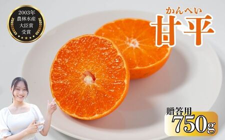 【先行予約】【発送期間:2027年2月～なくなり次第終了】【贈答用】甘平 約750g みかん