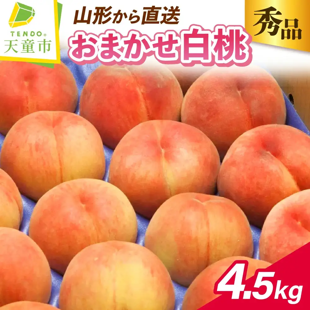 もも おまかせ 白桃 4.5kg 桃 山形