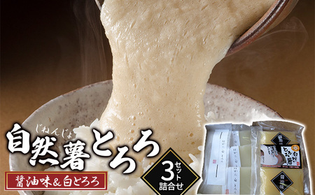 いも 自然薯 山芋 とろろ 食べ比べ 詰合せ セット 2種 各3袋 いも