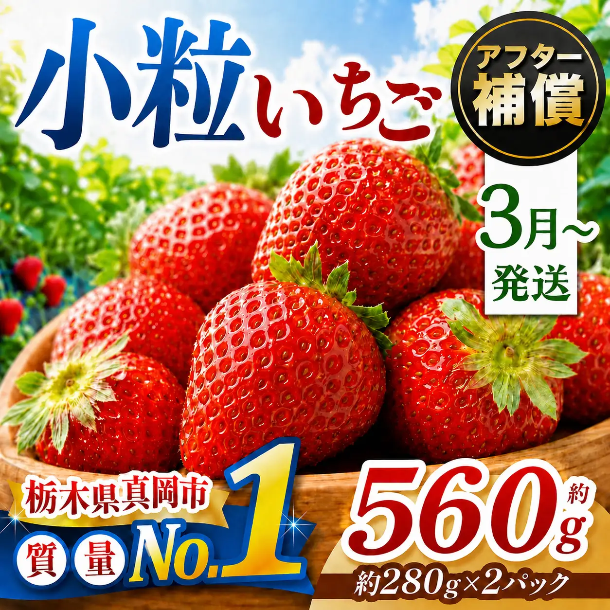 【先行予約受付中】【2027年3月発送】 小粒 とちあいか 約560g （280g×2パック）