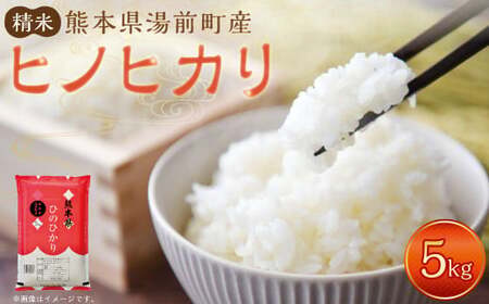 【令和7年産】湯前町産 ヒノヒカリ 5kg 1袋 米 お米 白米 精米 ごはん ご飯 熊本県 湯前町
