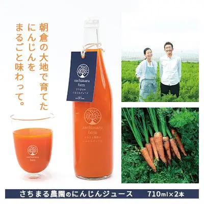ジュース にんじん さちまる農園のにんじんジュース 710ml×2本 ジュース