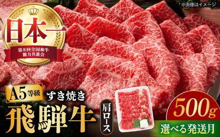 【10月発送】【飛騨牛 すき焼き用】 A5等級 ロース / 肩ロース 500g 和牛 ブランド牛 国産 牛肉 多治見市 / 渡辺精肉店 [TAZ006-10]