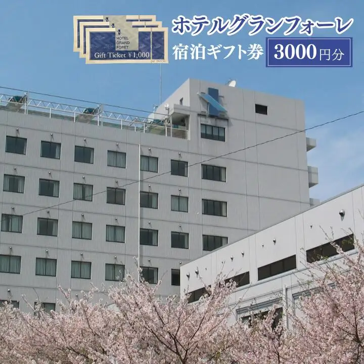 ホテルグランフォーレ　宿泊ギフト券 3000円分