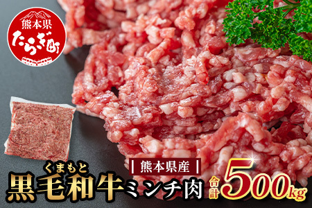 熊本県産 黒毛和牛 ミンチ500g 本場 熊本県 黒毛 和牛 国産 牛肉 ミンチ肉 挽肉 ひき肉挽き肉 ブランド 牛 肉 上質 ハンバーグ 5000円 113-0544