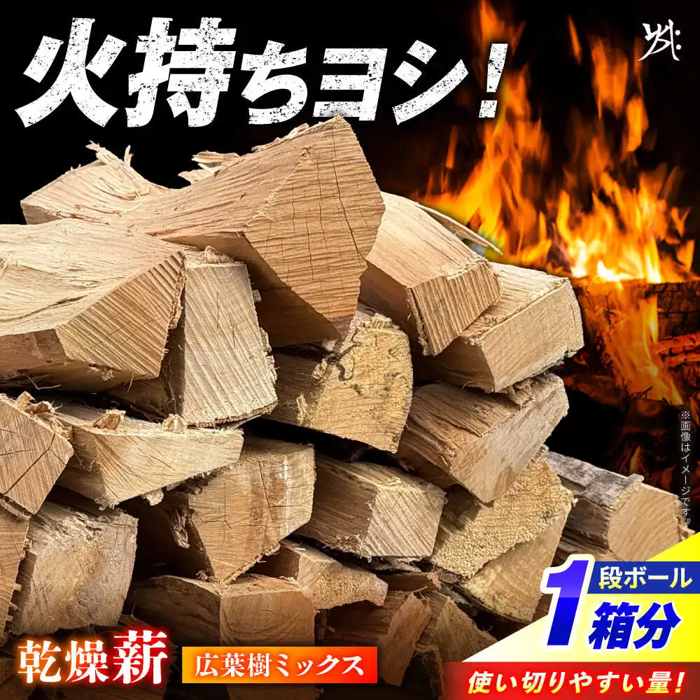 乾燥薪 広葉樹 1箱約25kg / Yasue Firewood[AWCD003]薪