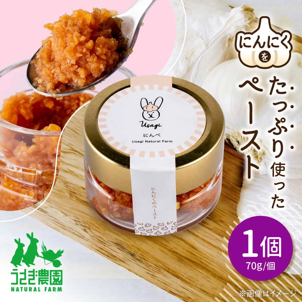 にんぺ にんにくのペースト (70g×1個)【うさぎ農園】[AYDJ007]