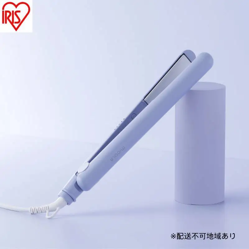 ストレートアイロン HIR-MS102-V ラベンダー ヘアアイロン ストレート 軽量 ストレートアイロン コンパクト 海外対応 セラミックコーティング ヘアーアイロン 5段階温度調節 スリム ヘアケア プレゼント ギフト MiCORA ミコラ アイリスオーヤマ
