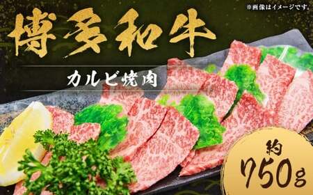 博多和牛 カルビ 焼肉 約750g×1パック 和牛 国産牛 牛肉 お肉 肉 カルビ肉 バラ肉 バラ 焼き肉 グルメ 九州 福岡県 嘉麻市 冷凍