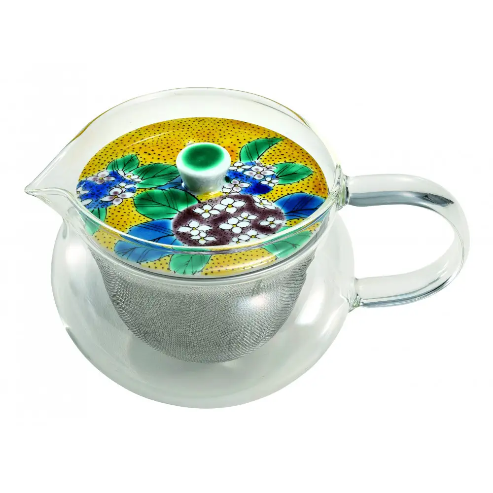 九谷焼 九谷和ポットNAGOMI POT・吉田屋紫陽花