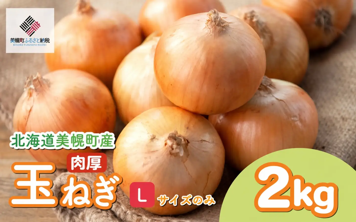 【 先行予約】玉ねぎ Lサイズ 2kg 美幌町産 (2026年10月以降順次発送) たまねぎ AF