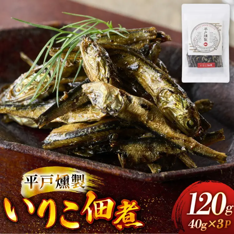 燻製 魚 おつまみ イリコ佃煮 40g 3p 総計120g セット