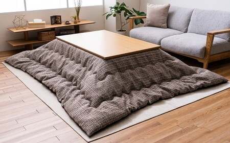 ピルロこたつ掛布団 200cm×200cm BR（ブラウン） こたつ掛布団 こたつ布団 こたつ コタツ 炬燵 福岡県 柳川市