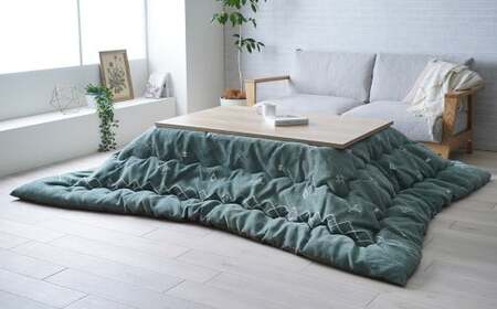 軽くてあったか ハピネスコタツ掛布団 200cm×250cm GN（グリーン） こたつ掛布団 こたつ布団 こたつ コタツ 炬燵 福岡県 柳川市